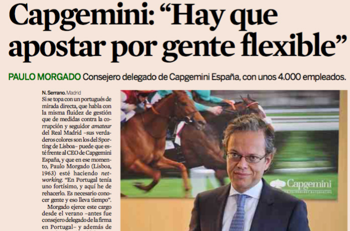 Paulo Morgado’s appointment as CEO at Capgemini Spain | Expansión