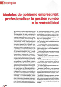 Corporate governance models | Paulo Morgado in ARAL