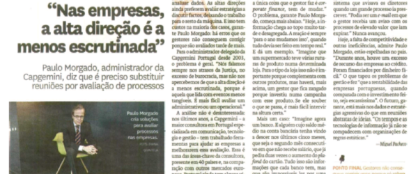 Top management | Paulo Morgado in Diário de Notícias