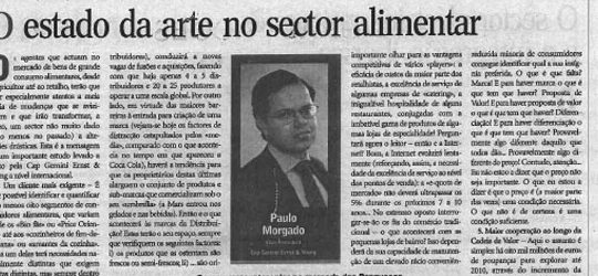 Food industry | Paulo Morgado in Jornal de Negócios