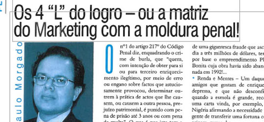 Four are the Fs for Fraud | Paulo Morgado in Marketeer