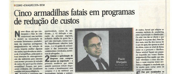Cost cutting programmes | Paulo Morgado in Jornal de Negócios