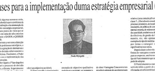 Company strategy (2) | Paulo Morgado in JL