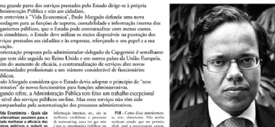 Public service | Paulo Morgado in Vida Económica